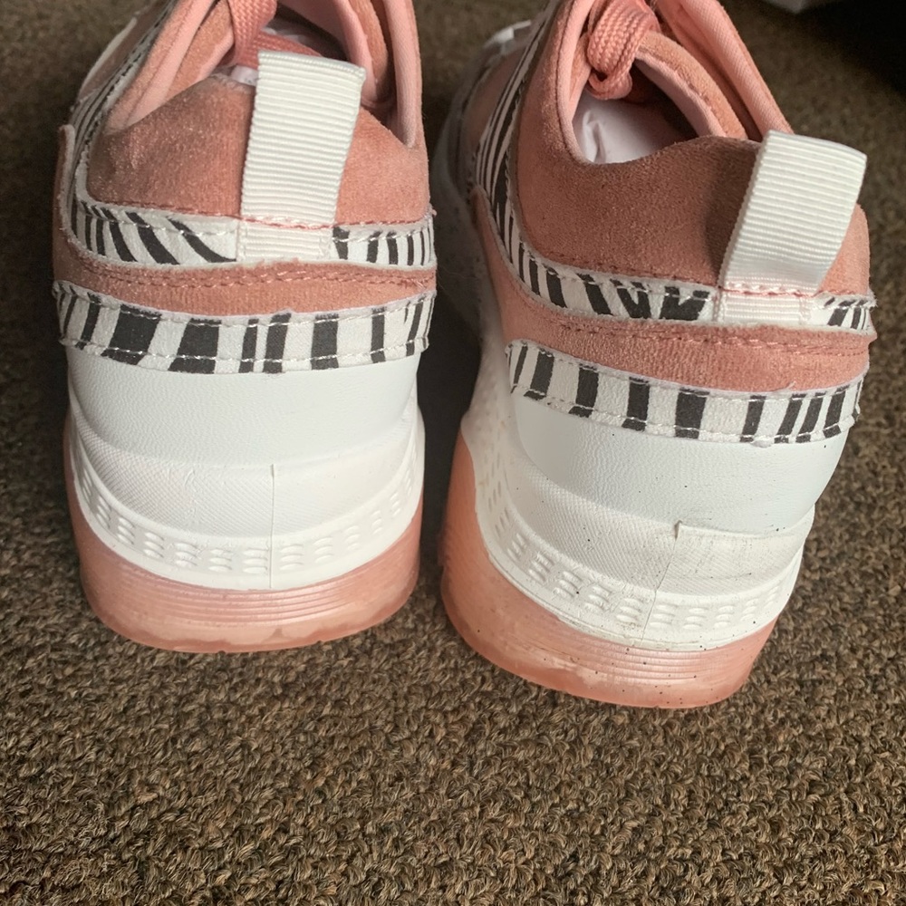 Qupid terrace blush/zebra print‎ sneakers size 7 - Picture 8 of 14